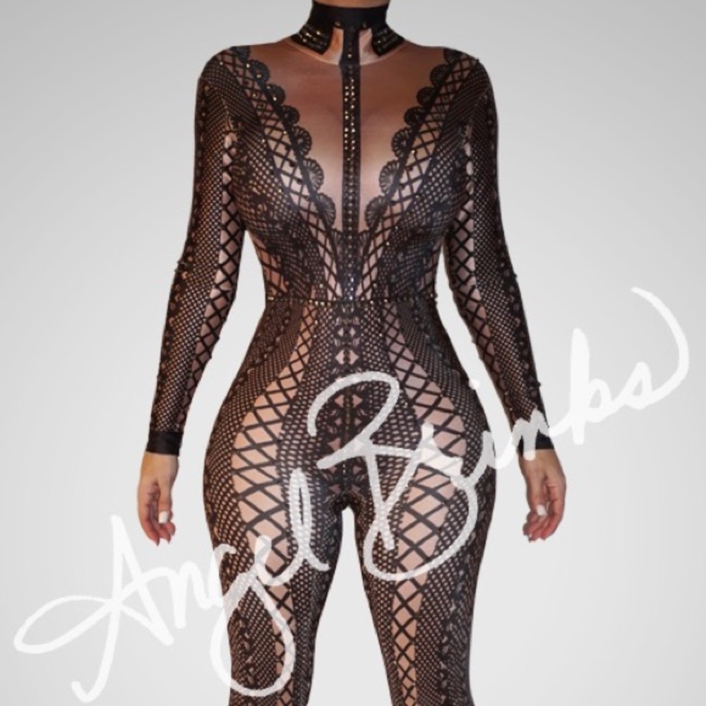 Angel Brinks Vendetta Black Bodysuit